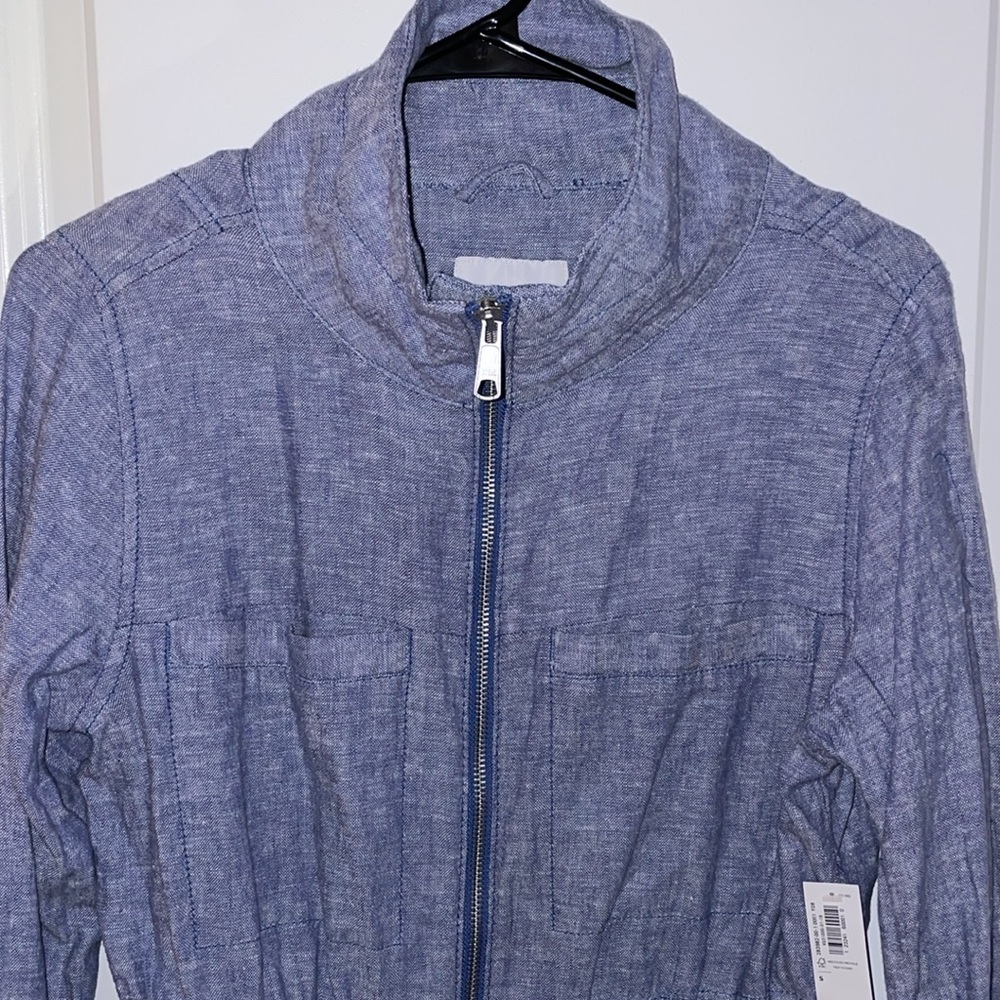 Old Navy Women’s Chambray Linen-blend Field Jacket - Picture 9 of 14